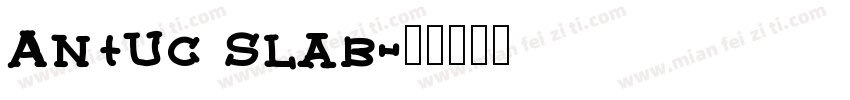 Antuc Slab字体转换